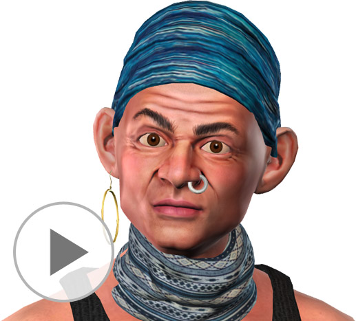 3D motion key for face generator
